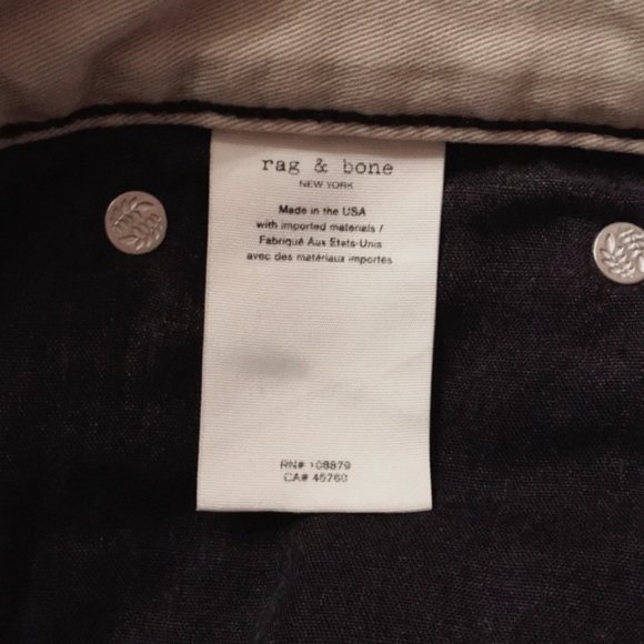 RAG & BONE Rosa Mid-Rise Denim Walking Shorts - Picture 8 of 10